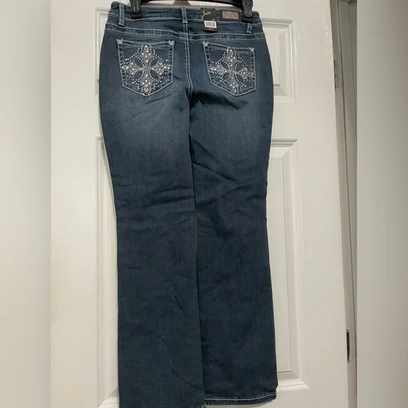 Earl Jeans Dark Blue Straight Leg Women's Jeans - Picture 2 of 2